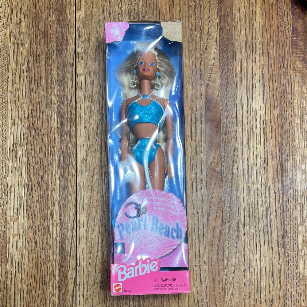 Barbie Pearl Beach Doll in Sparkling Teal Outfit